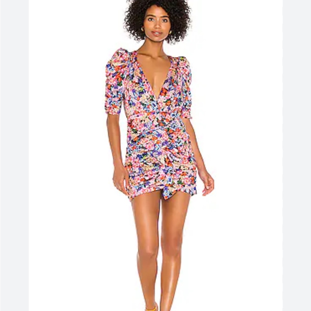 for love and lemons xs floral mini dress